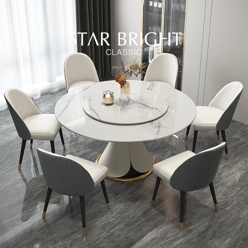 طاولة طعام منزلية مع مجموعة كرسي